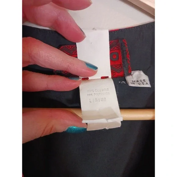 Vintage Pueblo Aztec Western Boho Cowboy Vest Made In USA Women's Size M - Picture 8 of 9